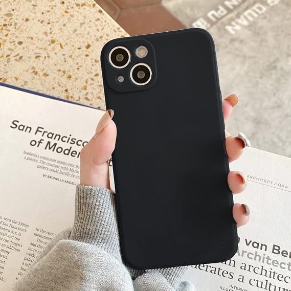 Coverzone iPhone 14 Pro ile Uyumlu Kılıf Silikon First Premier içi ve Dışı Mat Yüzey Tasarım Kılıf iPhone 14 ile Uyumlu Kamera Koruma Çıkıntılı Siyah Renk