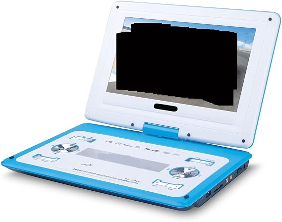 HD Big Screen 14 Inch Video DVD Player Portable Dvd Support Card U Disk Game Move MP3 Speaker Support Digital TV Game Consoles(Blu)