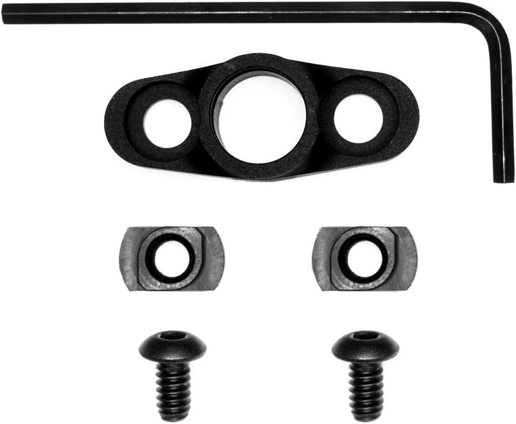 GrovTec US Flanged Push Button Base, Full Rotating, M-LOK, black