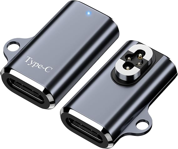 Seynli 2Pack 4Pin Magnetic Charging Adapter for OpenSwim Pro, USB C Charging Cable Compatible with Shokz S710 Bone Conduction Headphones, 10-Minute Quick Charge