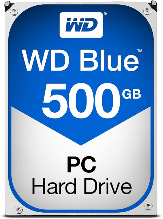 Western Digital Blue Desktop 500 GB 7200RPM SATA III 3.5-Inch PC Hard Drive - Black