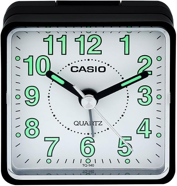 Casio TQ-140-1BDF Masa Saati, Siyah, Standart