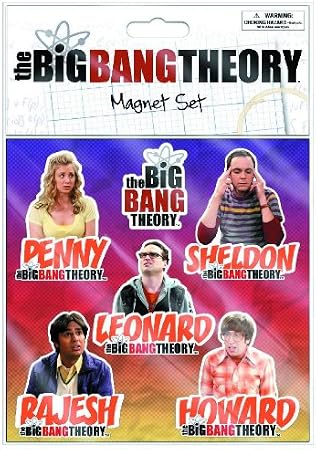 Big Bang Theory - Magnet Set - 6 Pack (Penny, Sheldon, Leonard, Howard, Raj & Logo)
