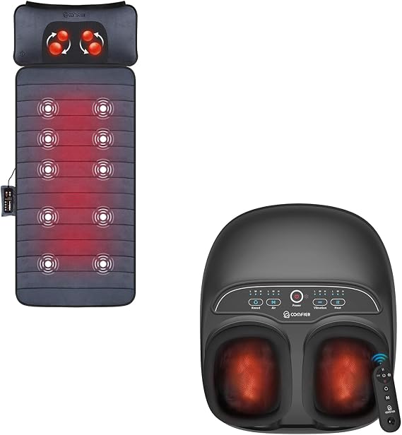 COMFIER Foot Massager Machine & Full Body Massage Mat