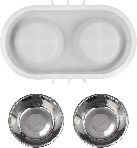 Multipurpose Pet Dish Silicone Mold Dog Bowl Maker Jewelry Silicone Pet Bowl Mold for Handmade Reusable Cat