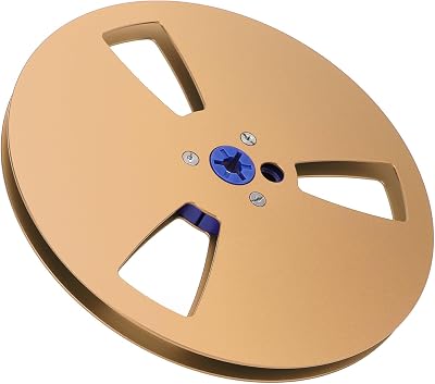 Empty Tape Reel, 14 7 Inch Nab Aluminum Metal Reel, Universal 3 Holes Empty Take Up Reel to Reel Small Hub, Low Noise, for Fix Your Tape Recorder, for TEAC for Studer Gold