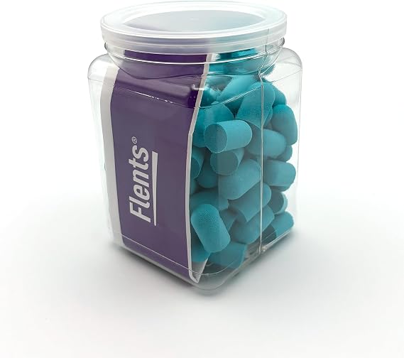 Flents Protechs Super Sleep Foam Ear Plugs, NRR 29, 50 Pair, Teal