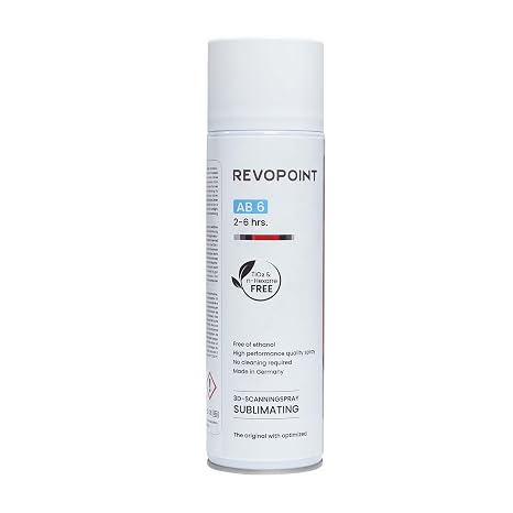 Revopoint 3D Scanning Spray for Reflective & Black Surfaces, AB-6, 500ml