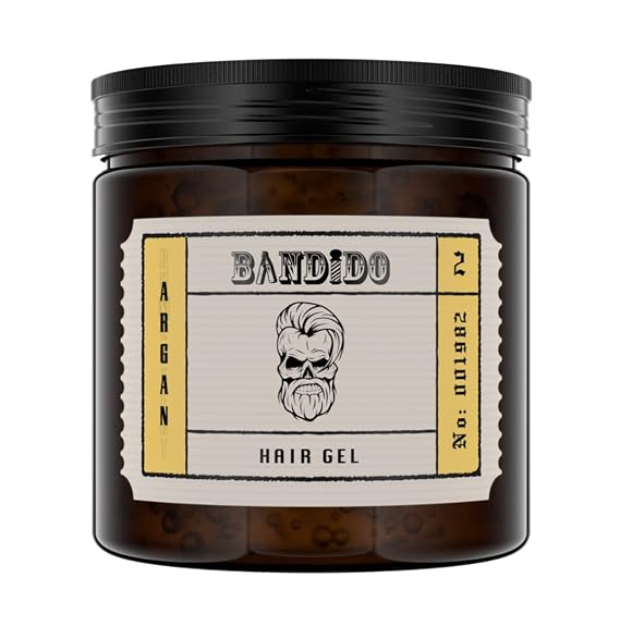 Bandido + Argan Hair Gel 500 ml, 16.9 Fl Oz (Pack of 1), Yellow