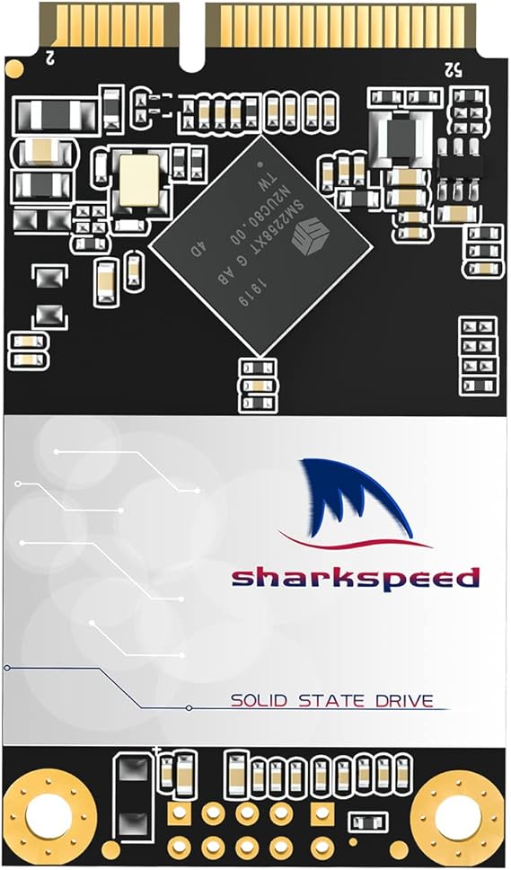 SHARKSPEED mSATA SSD 128 GB Plus Dahili Mini SATA SSD Sürücü 3D NAND Katı Hal Sürücüsü Mini PC Dizüstü Bilgisayarlar Tabletler PC için (mSATA 128 GB)