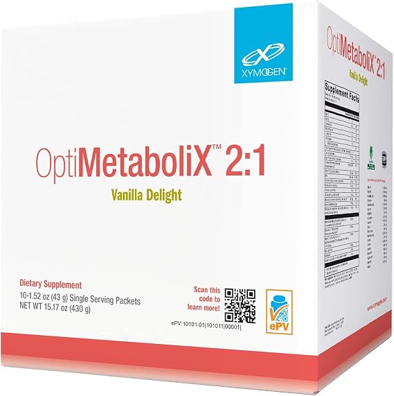 XYMOGEN OptiMetaboliX 2:1, Vanilla Delight, 10 Servings