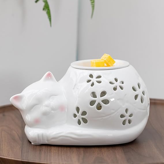 Candeldo Wax Melt Warmer Cat, Electric Wax Burner