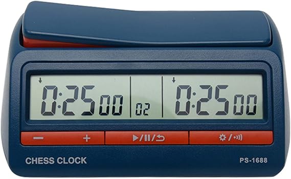 Chess Clock Digital Chess Timer, Professional International Chess Clock with Large Seesaw Button, Game Timer