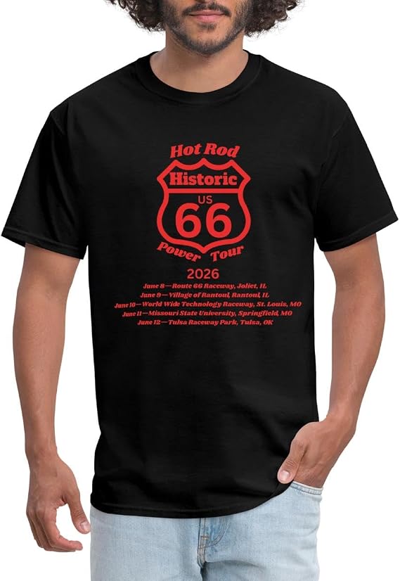 Hot Rod Power Tour 2026 | US Car Show | Historic Route 66 Men's T-Shirt
