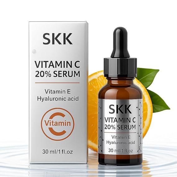 Vitamin C Face Serum 20% with Hyaluronic Acid & Niacinamide Supports the Appearance of Dark Spots, Fine Lines, Wrinkles Brightening & Hydrating Serum for Women & Men
