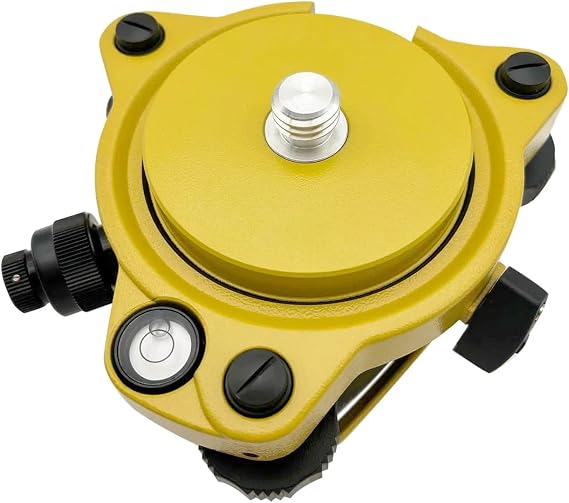 Yellow Tribrach with Optical Plummet and Fixed Adapter for Total Station