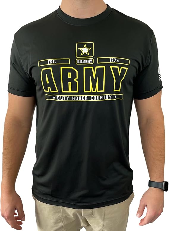 Army Performance Pro Black T-Shirt