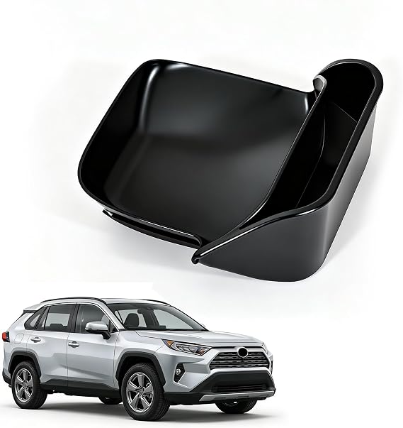 ZATOOTO RAV4 Driver Side Drawer Black Box 2019-2024,Bottom Sponge Noise Mat