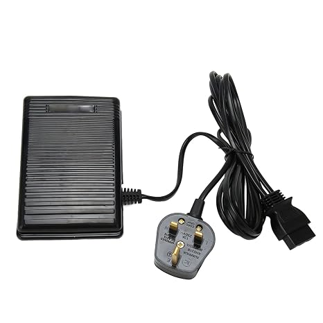 Sewing Foot Control Pedal, Premium Plastic Material, Anti Slip Texture, Easily Installed, Sewing Machine Foot Controller, Compatible with Voltage