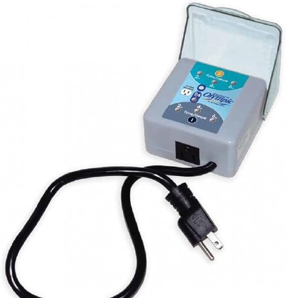 Champlain Plastics 110V, 15 Amp Outdoor and Backyard ACM-828 Programmable Smart Timer for Swimming Pools, Filters, and Pumps
