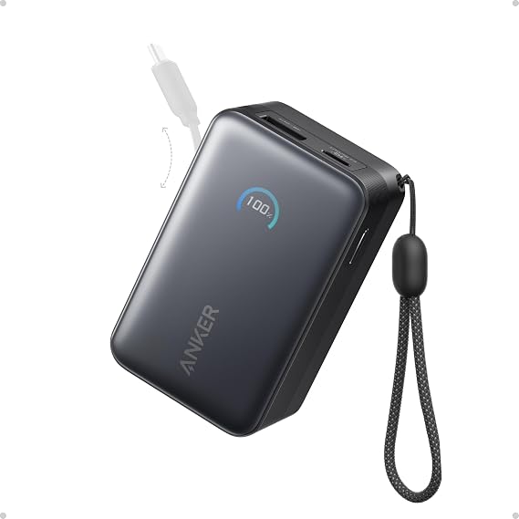 Anker Nano Power Bank, 45W 10,000mAh Portable Charger, iPhone Battery Pack