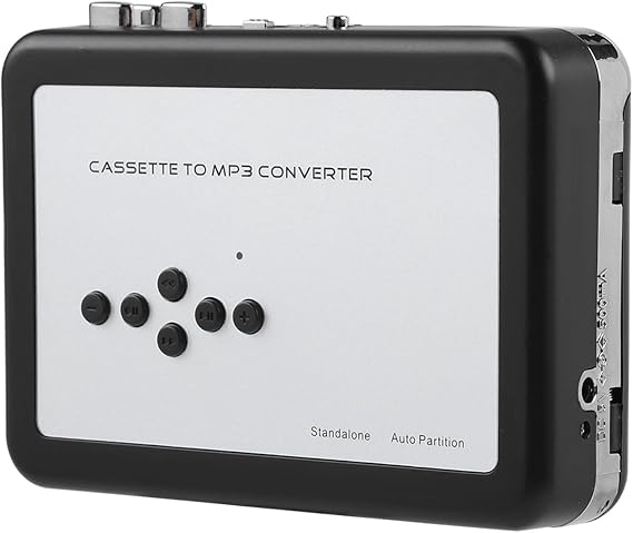 Portable Cassette Tape to MP3 Converter, Easy Digital Conversion for Vinyl Records, USB Flash Drive Audio Player, for Music Lovers, Retro Enthusiasts, Home Archiving, Travel Use
