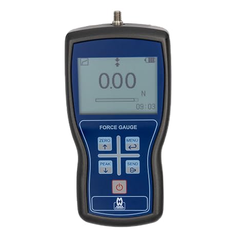 Moore & Wright Digital Push & Pull Force Gauge Dynamometer High Precision Advanced Microprocessor Thrust Meter Measuring Instruments of 5 Measurement Units N,gf,kgf,ozf and lbf (500N)