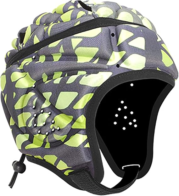 Soft Shell Flag Football Helmet for Kids Youth Adult, 7v7 Football Helmet Padded Headgear Protective Gear Head Guards Scrum Cap for Rugby Goalkeeper Special Needs Protection