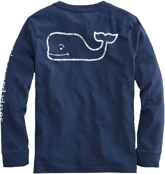 Vineyard Vines キッズ ビンテージ 長袖 クジラ Tシャツ
