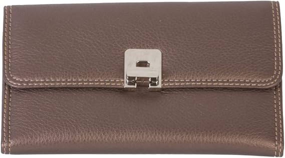 Tosca Womens Clutch Wallet Organizer - Metallic Brown