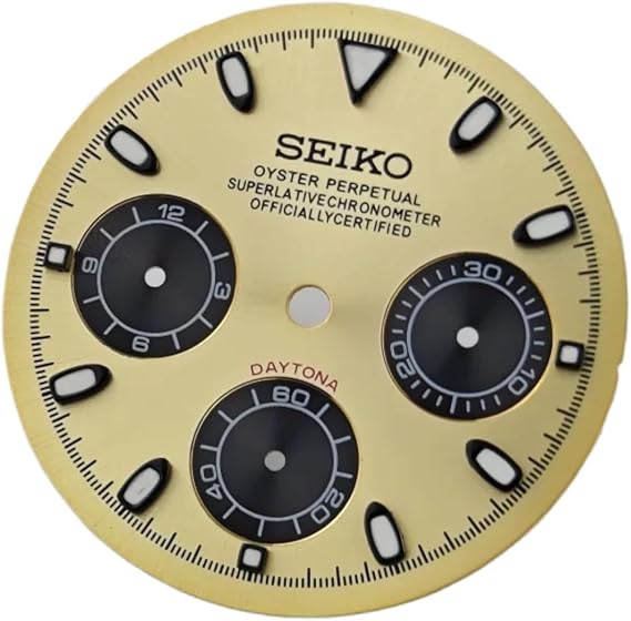 29.5mm Chronograph Watch Dial Racing Style 3 Sub Dials Fit VK63 Quartz Movement Modding Parts Face for Rolex Daytona/Seiko - 13 29.5MM