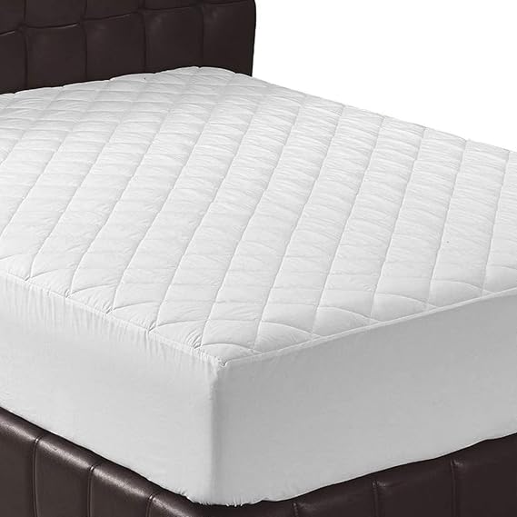 Quilted King Mattress Protector Fitted Mattress Pad 30cm Deep Pocket Mattress Topper Anti Allergy and Breathable White, Mattress Cover