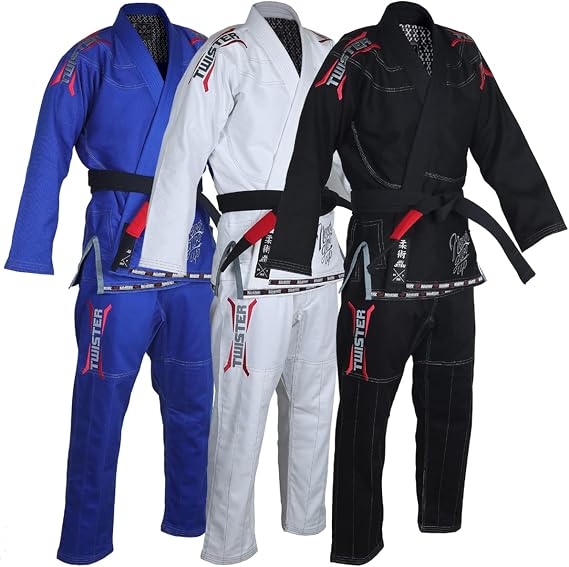 Twister Grey 3.0 Brazilian Jiu Jitsu Gi Preshrunk Pearl Weave 475gram 100% Cotton