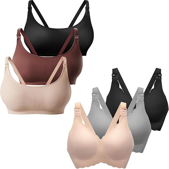 Nursing Bras for Breastfeeding, Seamless Ultra Comfort Maternity Bra, Natural Shape Pregnancy Bras for Women