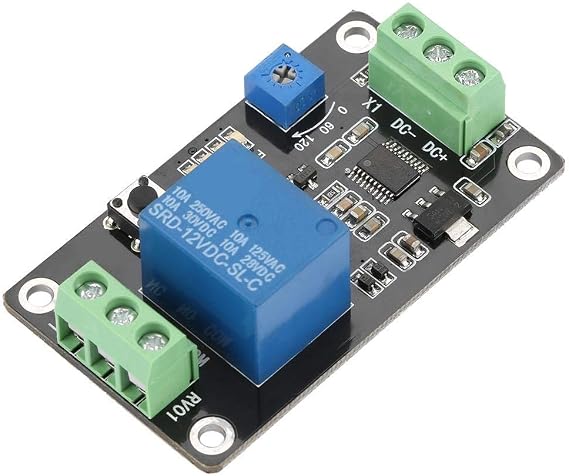 DC 12V Time Relay Control Module Self-Locking Trigger Delay On/Off Timer Switch Super 555 Timer 60 x 35 x 20 mm (DC12V)