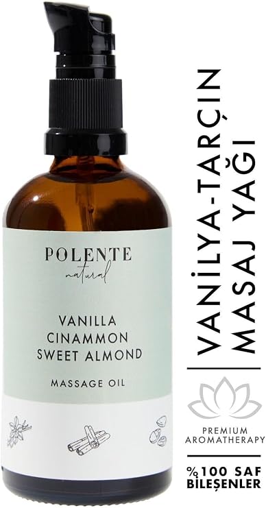 Polente Natural - Tarçın & Vanilya Enerji Verici Masaj Yağı (100 ml)