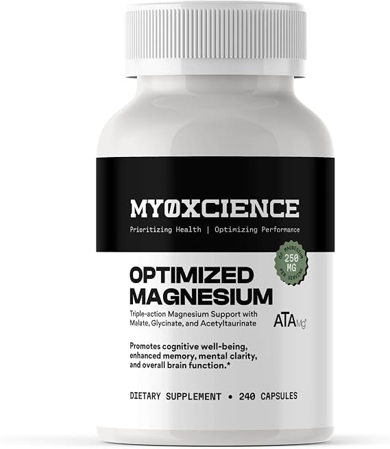 MYOXCIENCE Optimized Mag Glycinate + Mag Taurate (as ATAmag) | 80 Servings