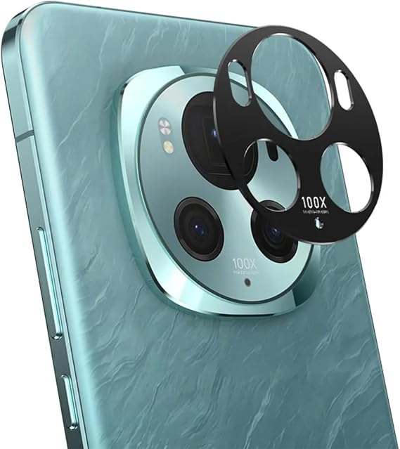 Microcase Honor Magic 6 Pro Uyumlu Kamera Lens Koruma Halkası - Kapalı Tasarım -Siyah AL3401