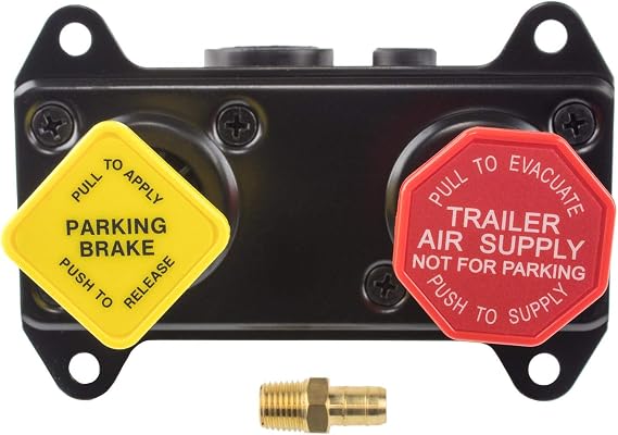 World American WA65157 Dash Control Valve 1/4 NPT Five Port Air Brake Valve For International ProStar 20102016, Replaces for Bendix 5005053, Meritor R955065157X, Torque TR800516, Haldex 800516RX