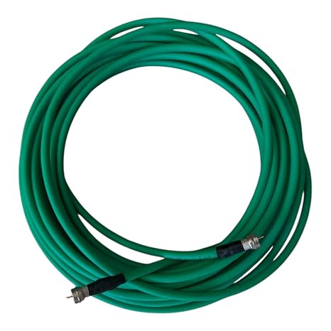 Anten TV Çanak Uydu LNB Kablosu, F Konnektörlü, 1-50 Metre, Yeşil (15 METRE)