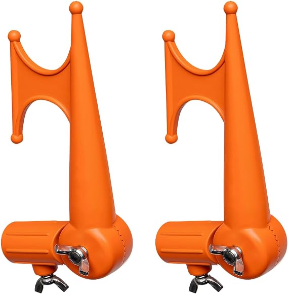 2 Pcs Handy Hook,Plastic Boat Hook FloatingHook for Extension Pole,Multi-Purpose UtilityHook Screw on Adjustable Elbow Standard Thread Extension Pole for Hanging Bird Feeders,Lights,Ropes,Pool