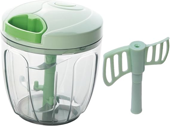 900ML Manual Garlic Grinder Onion Chopper Food Processor Veggie Cutter Portable Pull String Chili Fruit Spice Meat Nuts Herbs