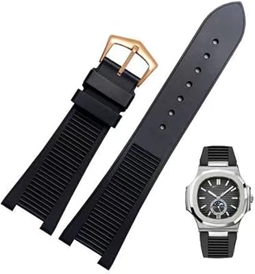 for Patek Philippe 5711 5712G Nautilus Wristband Silicone Black Blue Brown Wristwatch Band 25  13mm Sports Rubber Watch Straps
