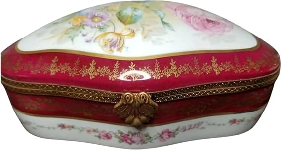 Maroon Floral Box for Jewelry Lovers