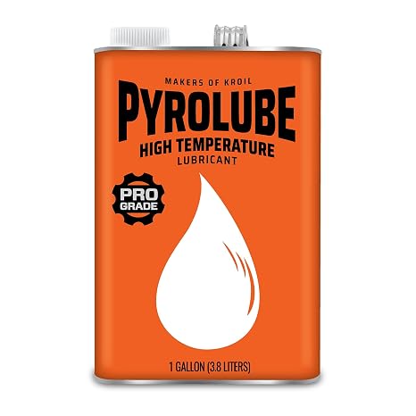 Kroil Pyrolube High-Temperature Lubricant - Industrial Non-Drip Oil for Furnaces, Kilns, Ovens, Chains & Conveyor Systems - Heat Resistant Lubricant - Can - 1 gal - 1 Pack (PY011)