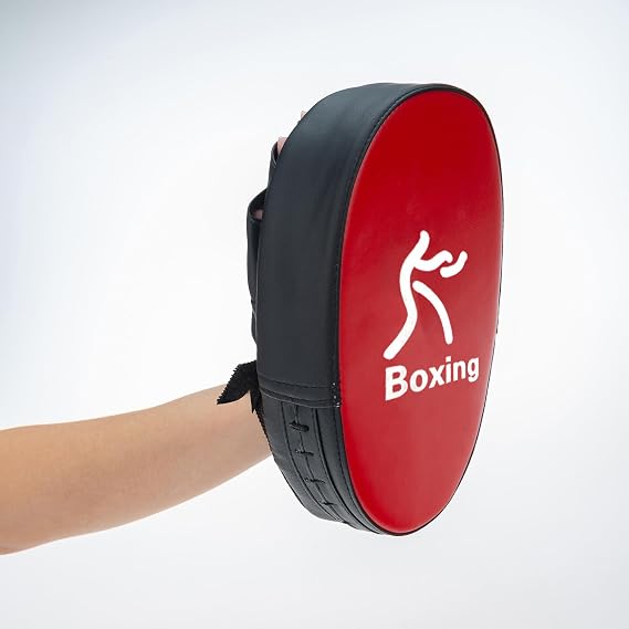 Boxing Pads Mitts, Shock Absorbing Thick Foam and PU Leather for Long Term Punching for Kickboxing Karate Muay Thai Dojo
