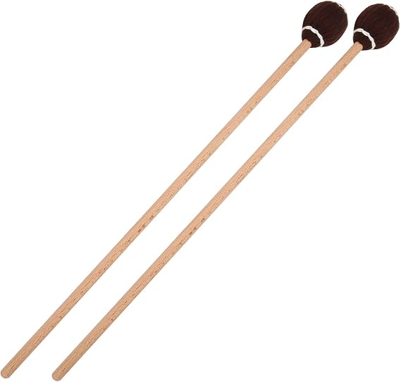 Marimba Mallet 1 Pair Mallet Lightweight Marimba Accessory Easy Hitting Smooth Sturdy Durable Percussion Instrument Brownheadwood
