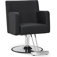 BarberPub Salon Chair for Hair Stylist, 360 Swivel Adjustable Height Hydraulic Styling Barber Chair for SPA&Home Salon, Barbershop 9446 (Black)