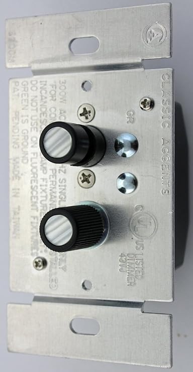 Classic Accents Single Pole Push Button Dimmer Light Switch