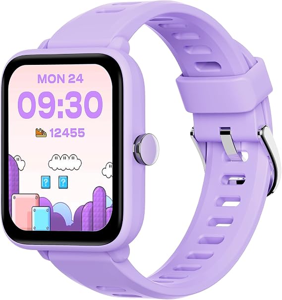 BIGGERFIVE Children's Smart Watch, Fitness Tracker Watch, Digital Fitness Watch with Pedometer, 24/7 Pulse, 5 ATM Waterproof, Sleep Monitor, Alarm Clock, 1.5 Inch HD Touch Screen